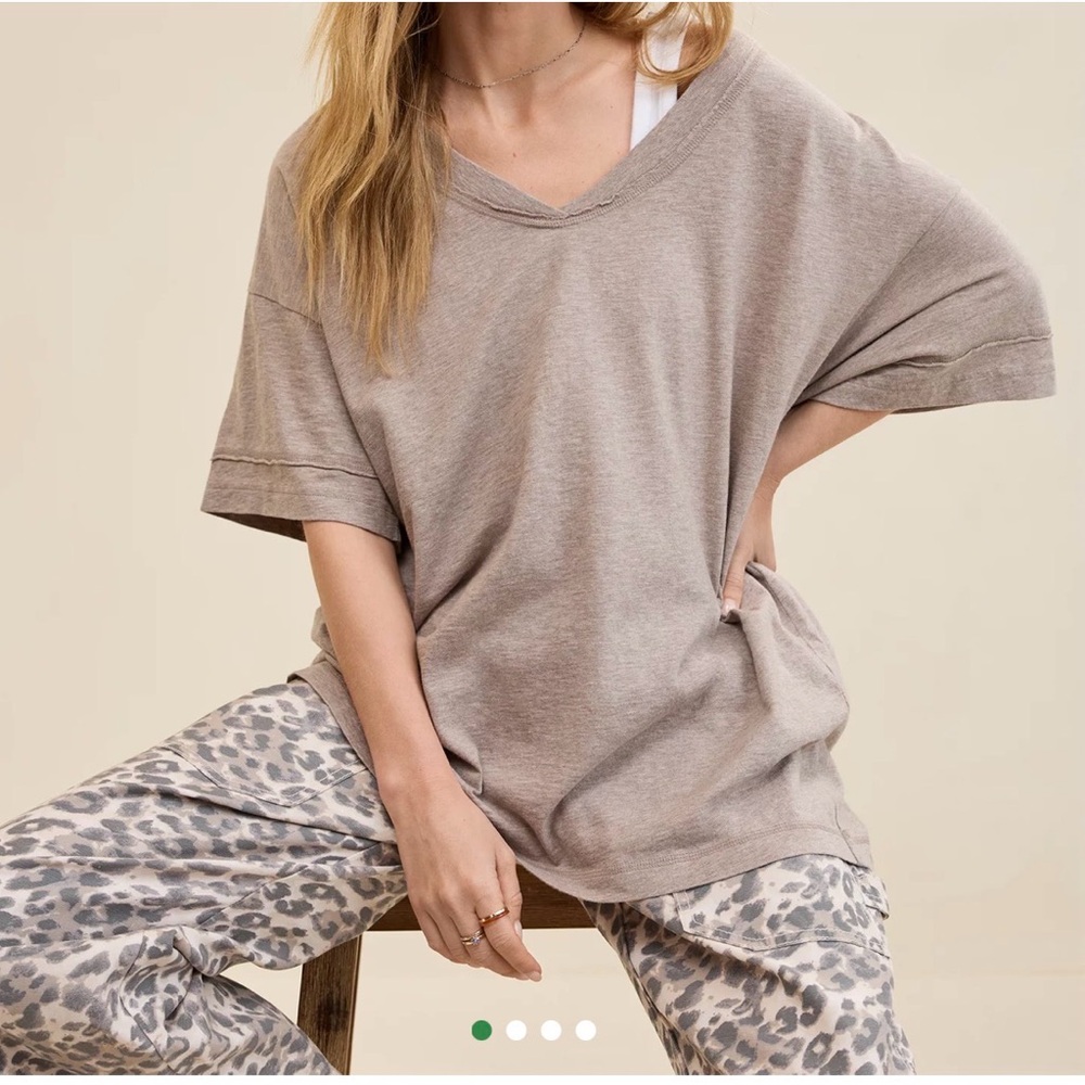 Aerie oversized Short Sleeve Tee “the Voop neck”